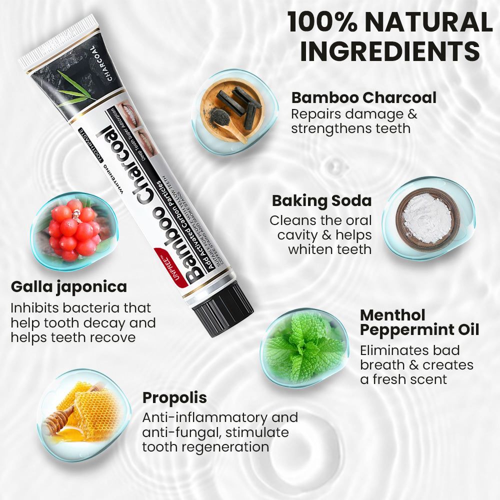 UNPREE™ Bamboo Charcoal Whitening Toothpaste